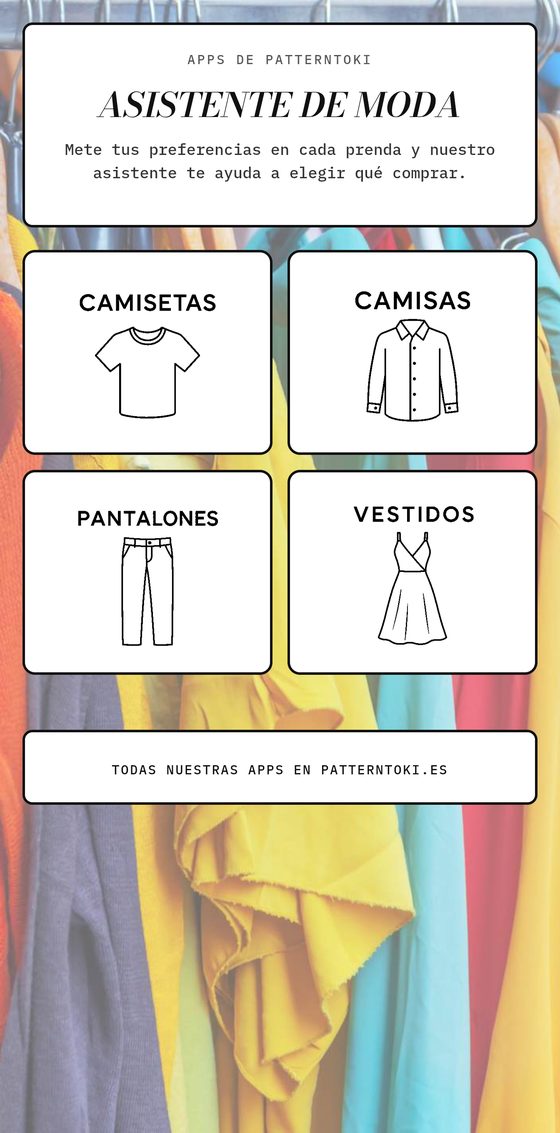 Pantalla de Asistente de moda