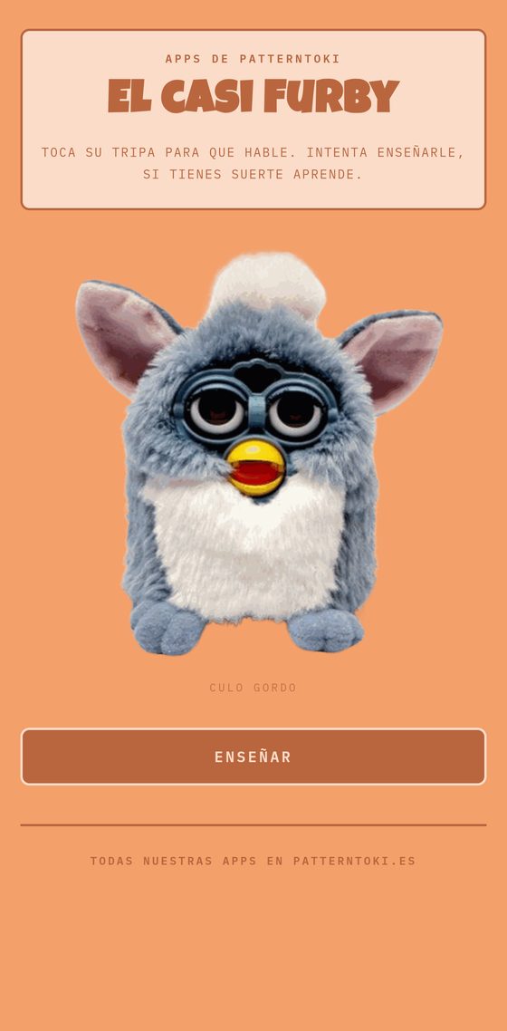 Pantalla de El casi Furby
