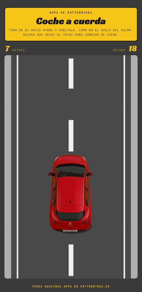 Pantalla de Coche a cuerda