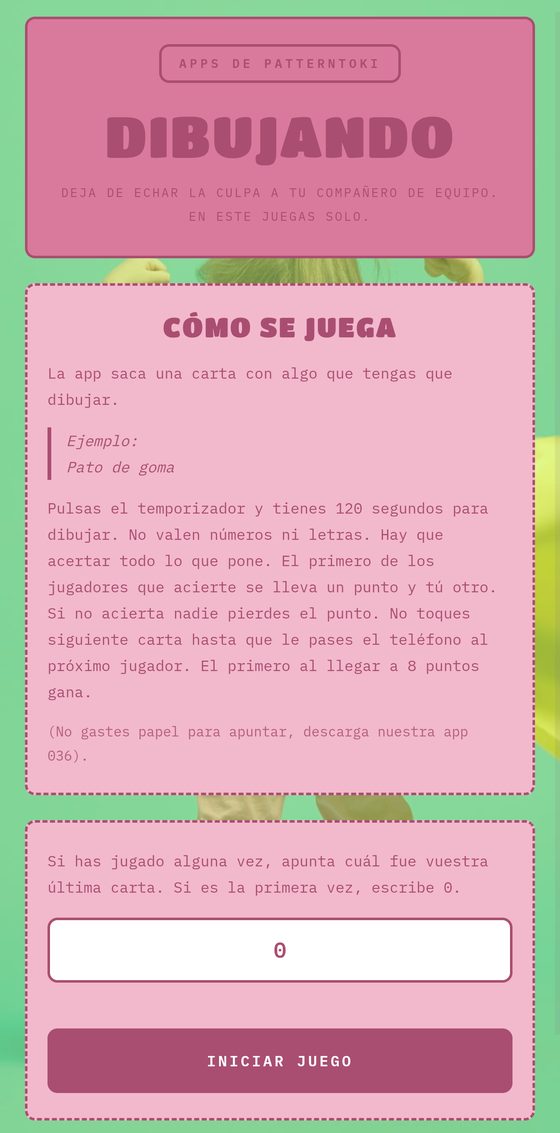 Pantalla de Dibujando