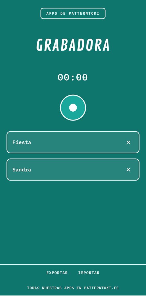 Pantalla de Grabadora