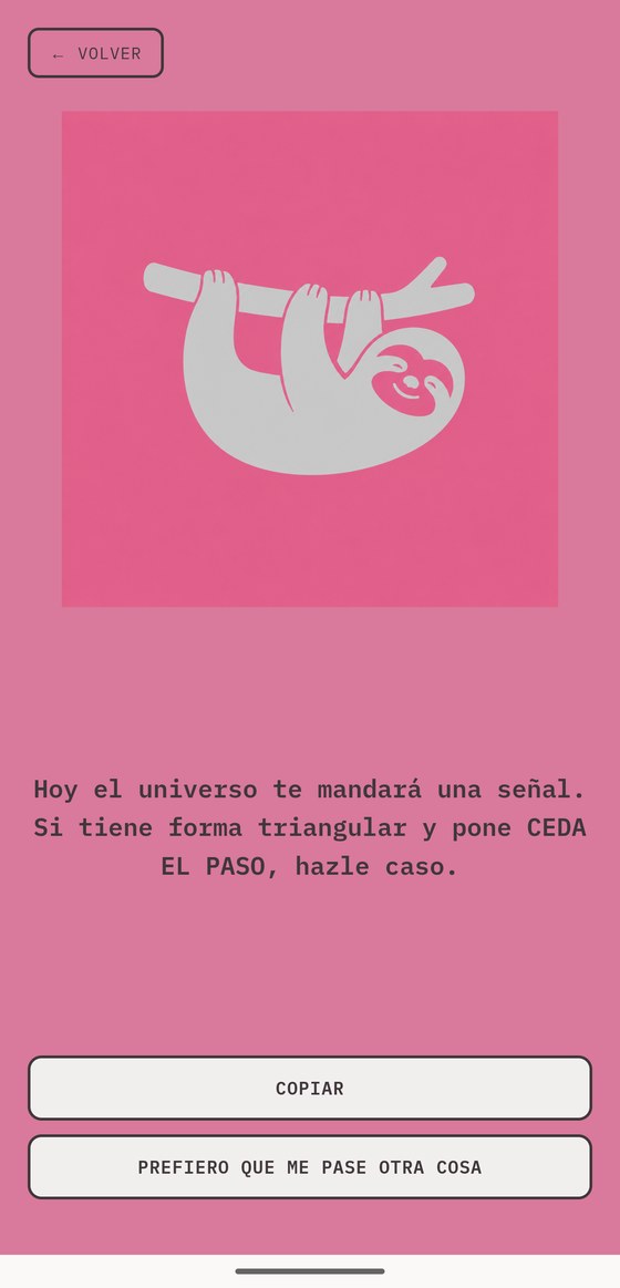 Pantalla de Horóscopo Real