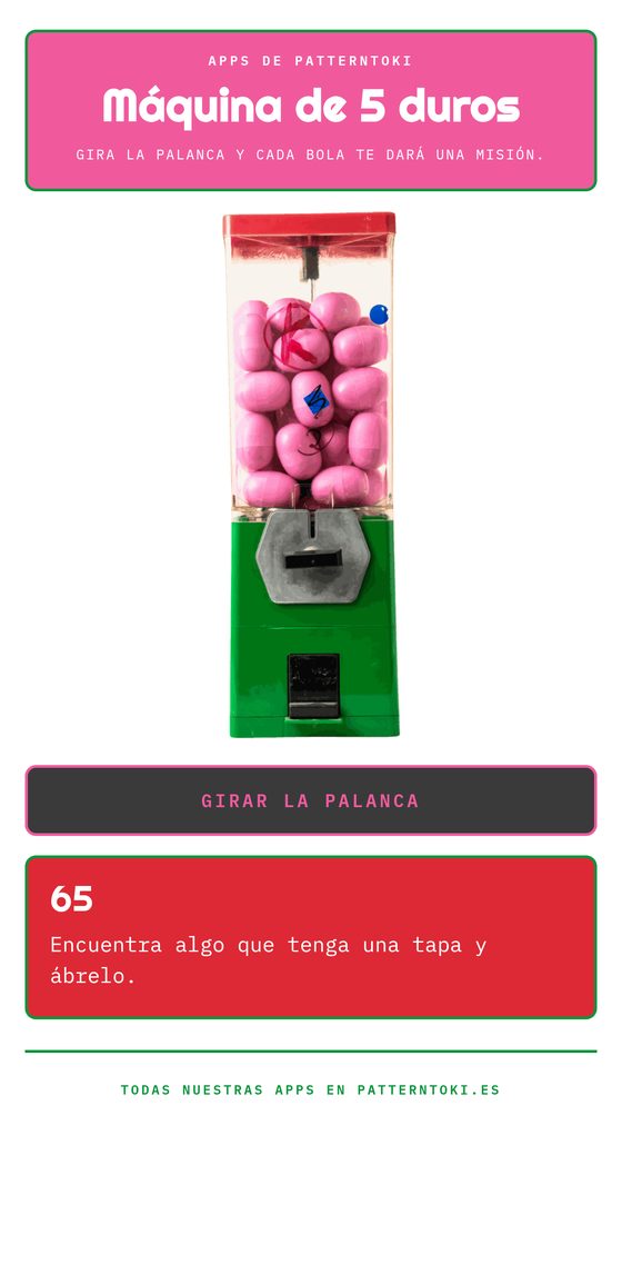 Pantalla de Máquina de 5 duros