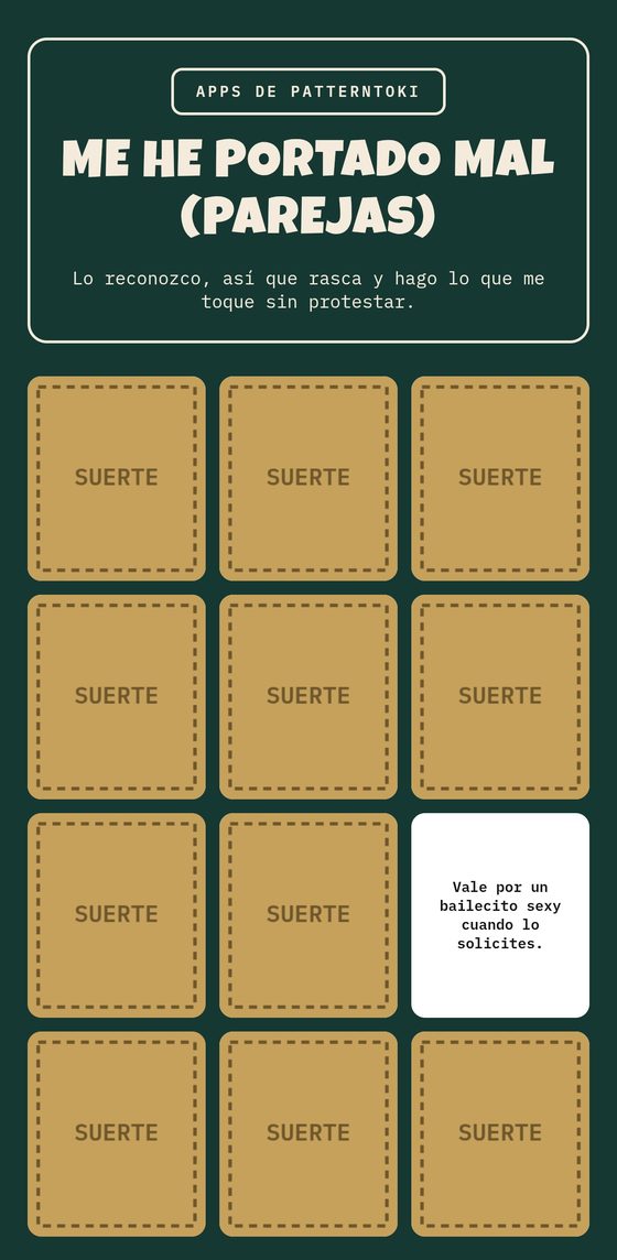 Pantalla de Me he portado mal